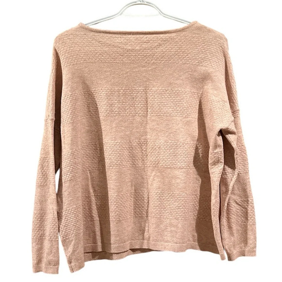 Salmon colored long sleeve sweater, size Large. Brand ONLY. GUC - Picture 3 of 4